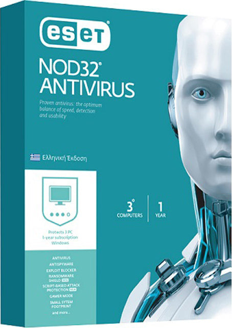 ESET NOD32 Antivirus  3 PC / 1 year - Software