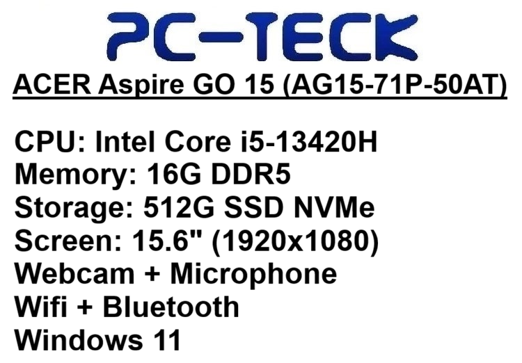 ACER Aspire GO 15 - Laptop