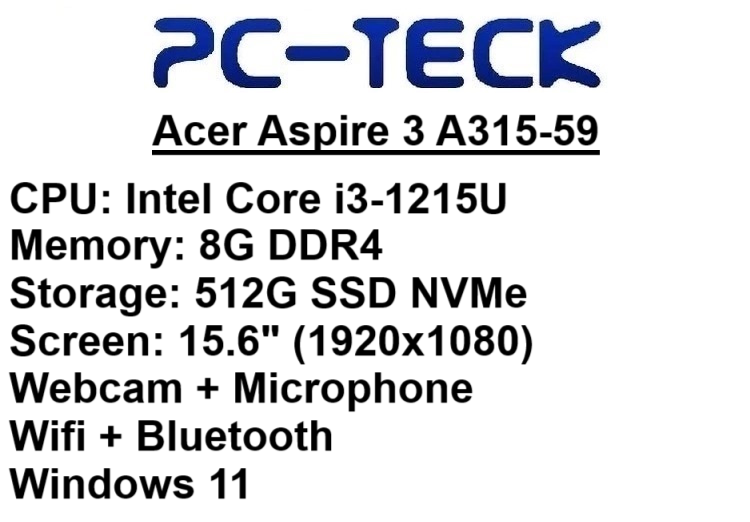 Acer Aspire 3 A315-59 - Laptop