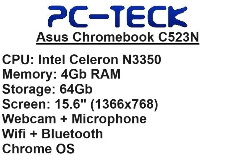 Asus Chromebook C523N - Laptop