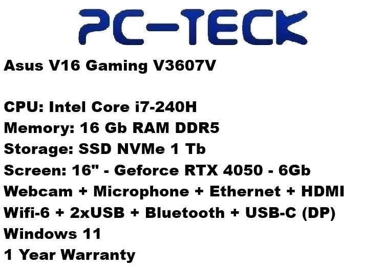 Asus V16 Gaming V3607V - Laptop