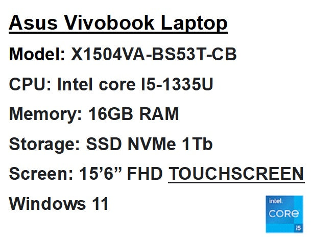 Asus Vivobook X1504V - Laptop