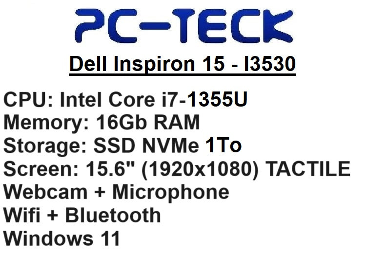 Dell Inspiron 15 I3530 - Ordinateur portable