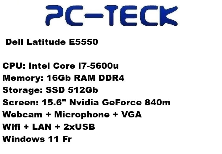 Dell Latitude E5550 - Ordinateur portable reconditionné