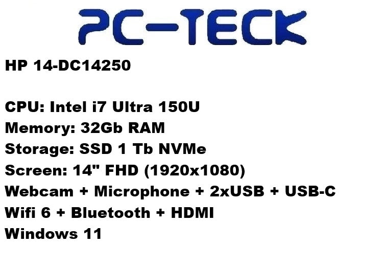 HP 14-DC14250 - Laptop