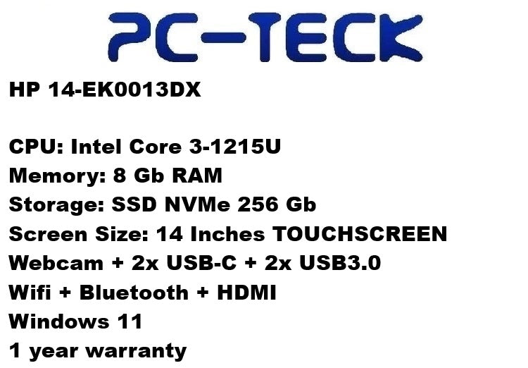 HP 14-EK0013DX - Laptop