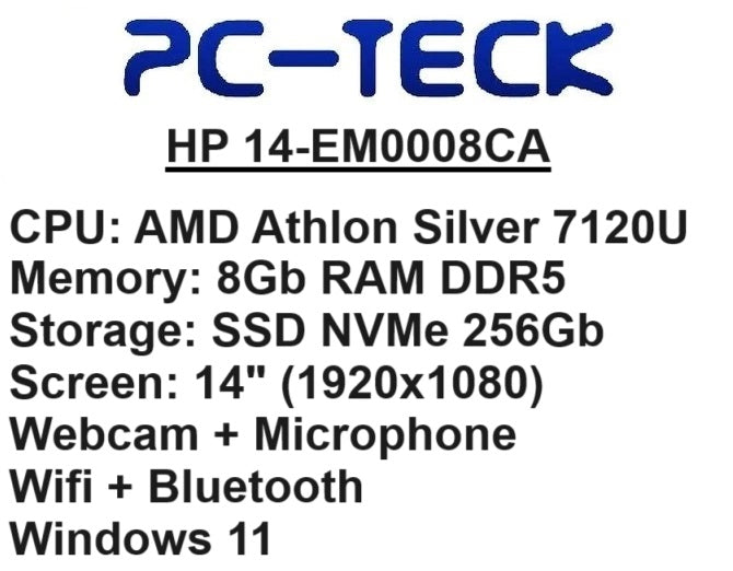 HP 14-EM0008CA - Laptop