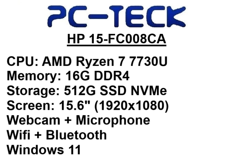 HP 15-FC0008CA - Laptop