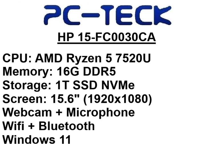HP 15-FC0030CA - Laptop