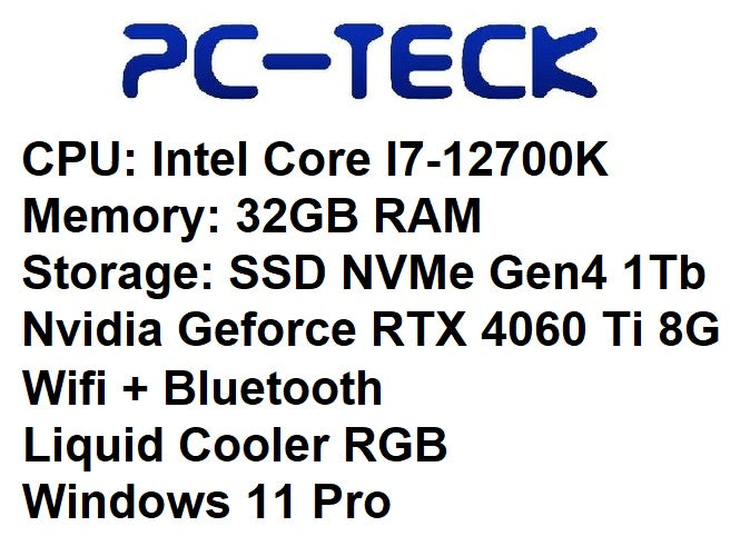 PC-TECK - Core I7 Ti Gaming PC