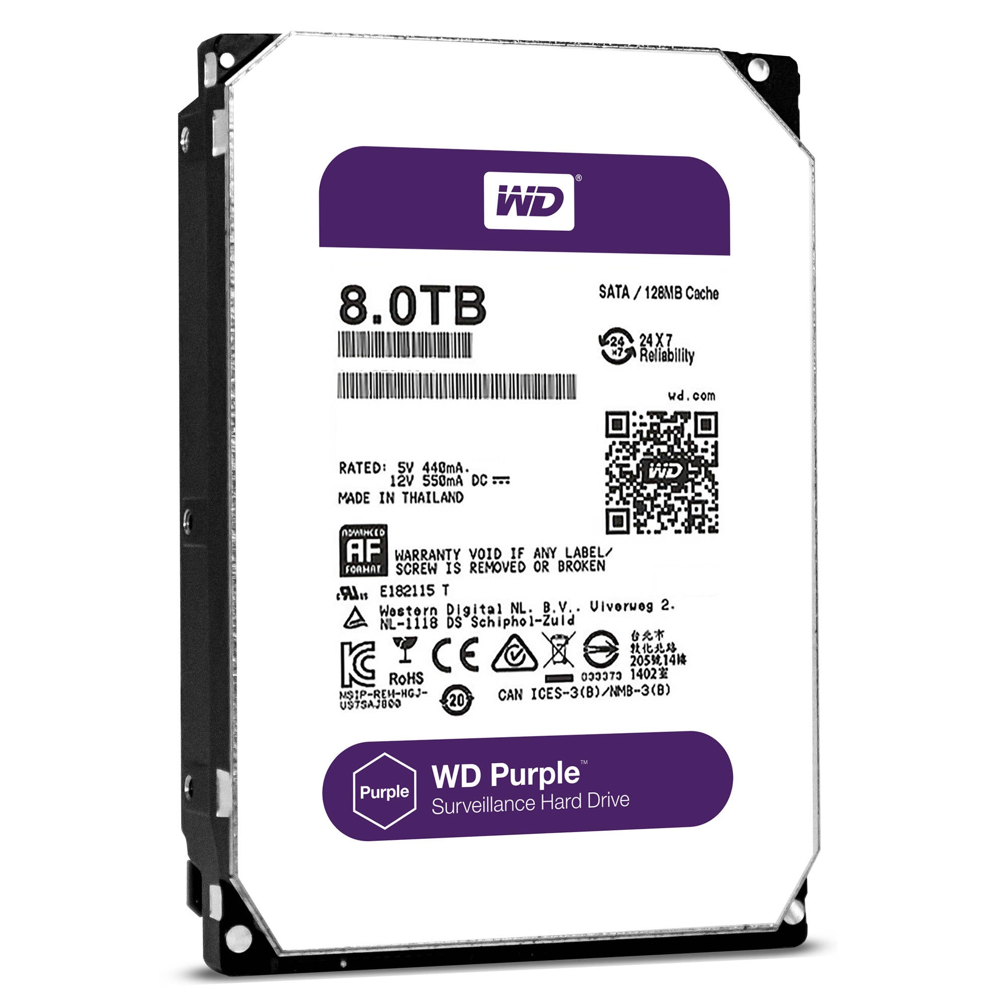 WD Sata 8TB Purple HDD - Storage