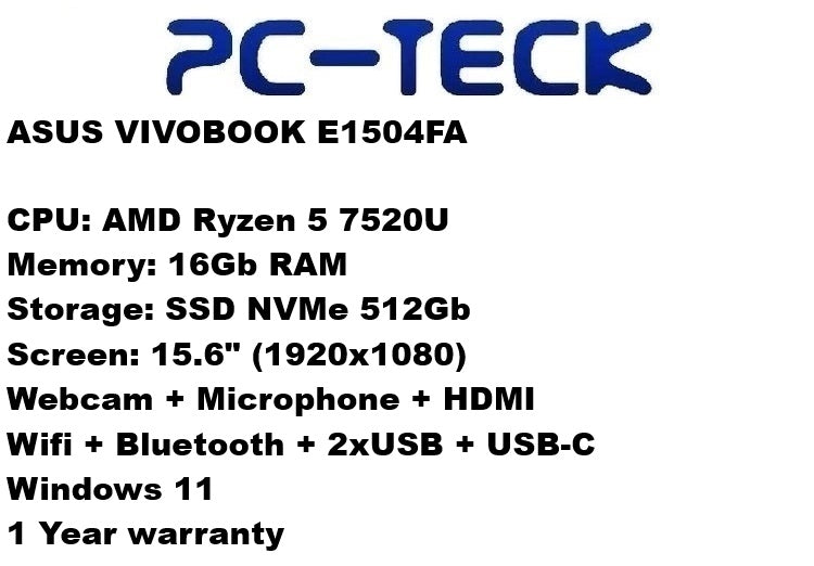 ASUS VIVOBOOK E1504FA - Laptop