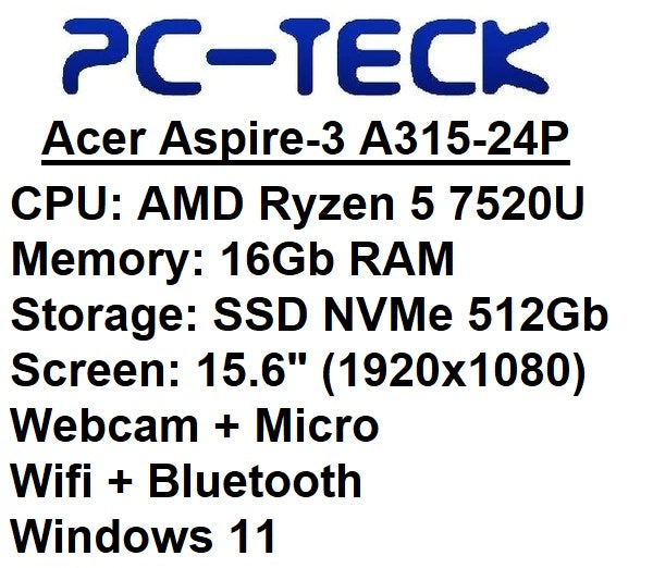 Acer Aspire-3 A315-24P - Laptop