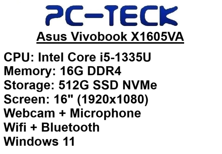 Asus Vivobook X1605VA - Laptop
