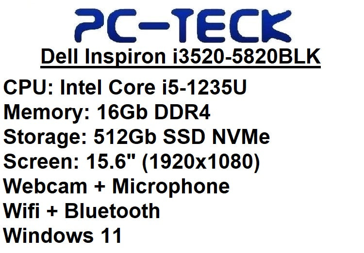 Dell Inspiron i3520-5820BLK - Laptop