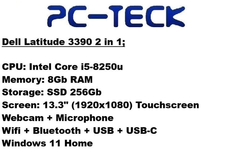 Dell Latitude 3390 2 in 1 - Refurbished Laptop