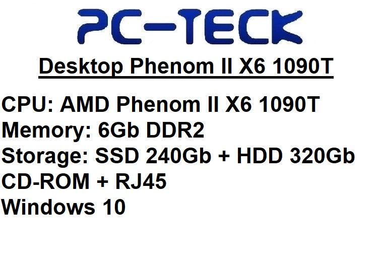 Ordinateur de bureau Phenom II X6 1090T - PC reconditionné