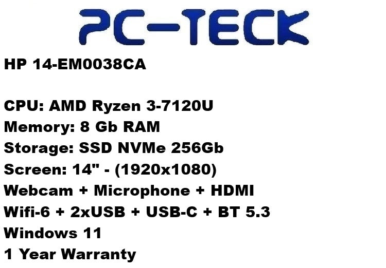 HP 14-EM0038CA - Ordinateur portable