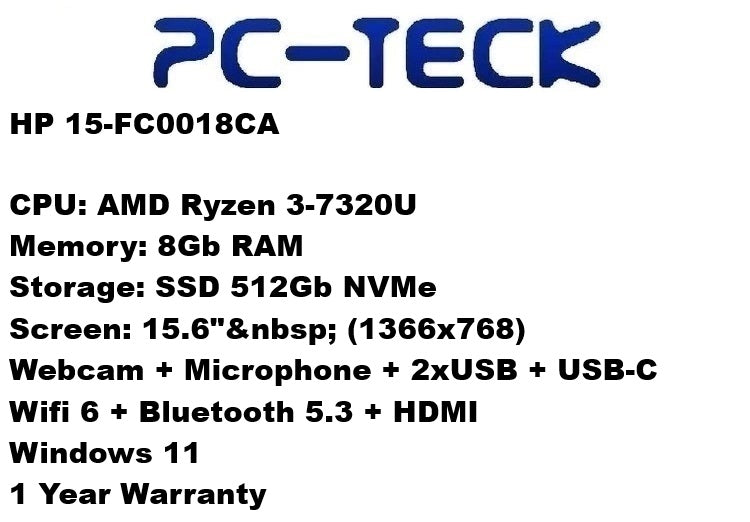 HP 15-FC0018CA - Ordinateur portable