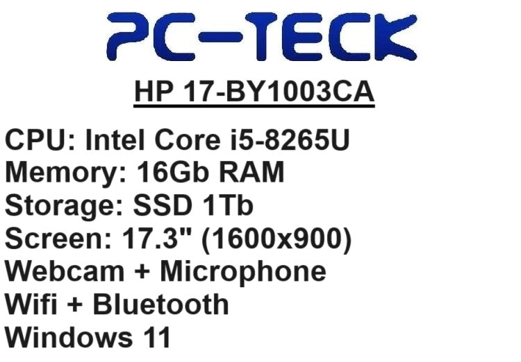 HP 17-BY1003CA - Refurbished Laptop