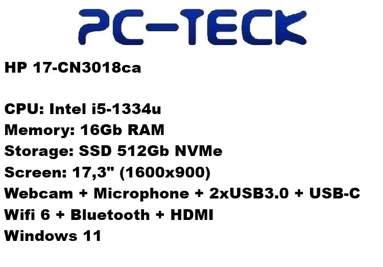HP 17-CN3018ca - Ordinateur portable