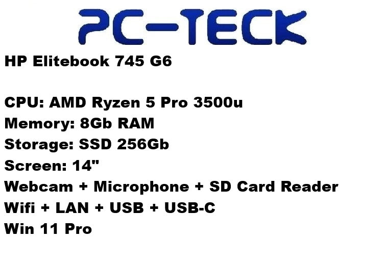 HP Elitebook 745 G6 - Ordinateur portable reconditionné