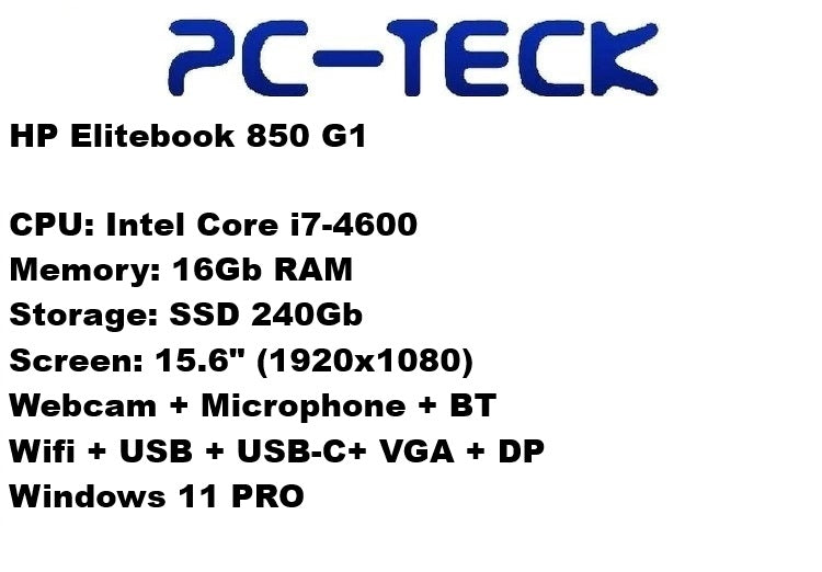 HP Elitebook 850 G1 - Refurbished Laptop