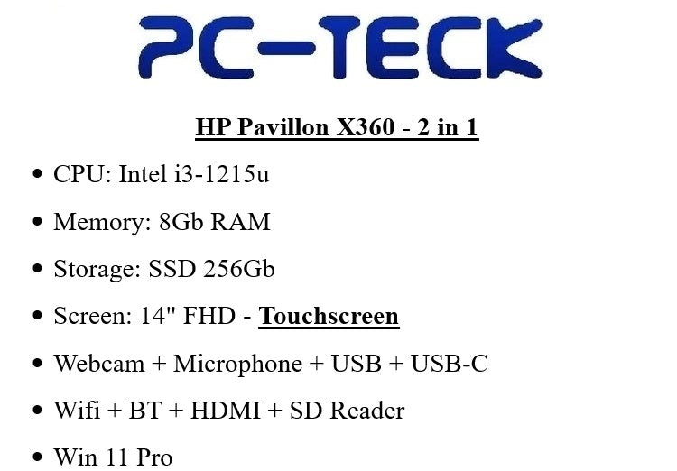 HP Pavillon X360 - 2-en-1 - Ordinateur portable