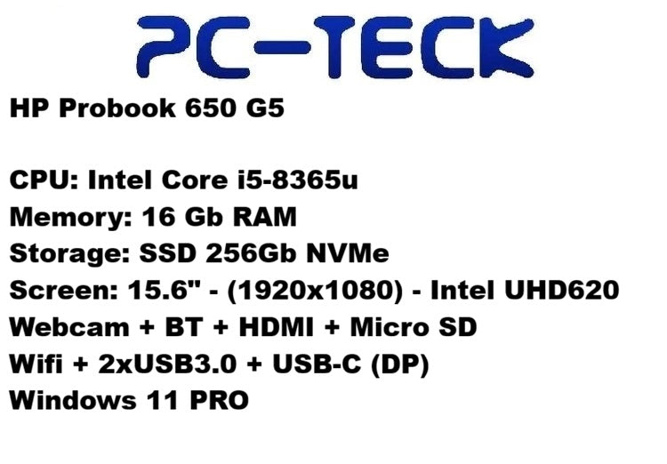 HP Probook 650 G5 - Refurbished Laptop