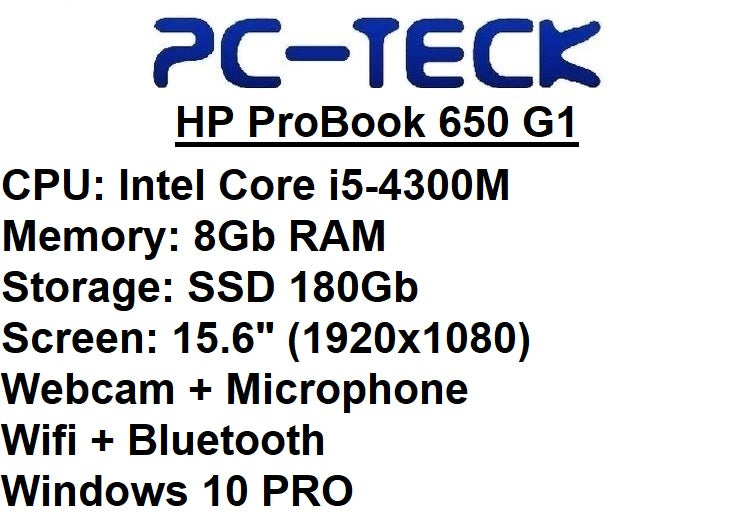 HP ProBook 650 G1 - Refurbished Laptop