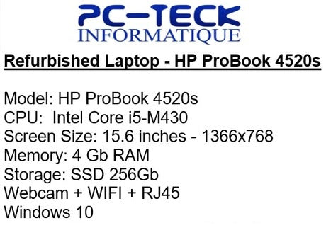 Portable reconditionné - HP ProBook 4520s