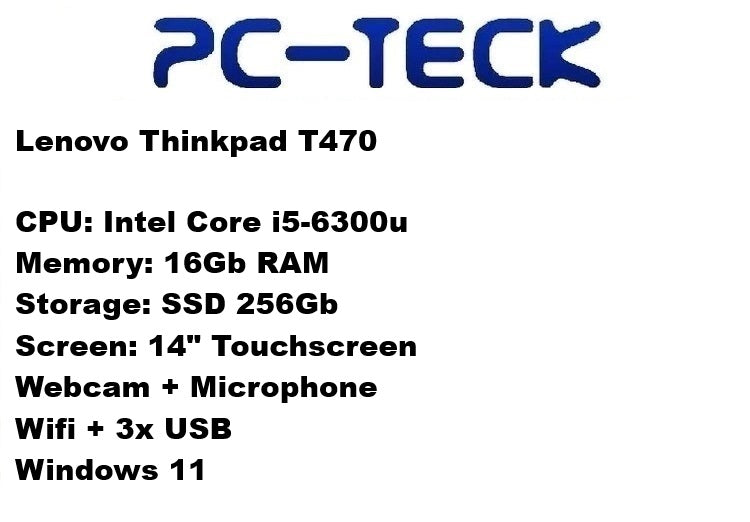 Lenovo Thinkpad T470 - Ordinateur portable reconditionné