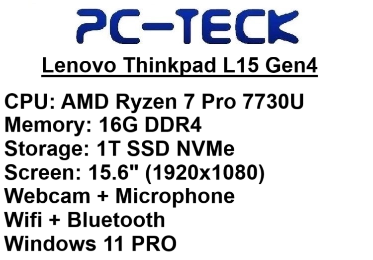 Lenovo Thinkpad L15 Gen4 - Laptop