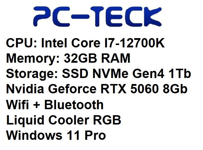 PC-TECK - PC de jeu Core I7 Ti