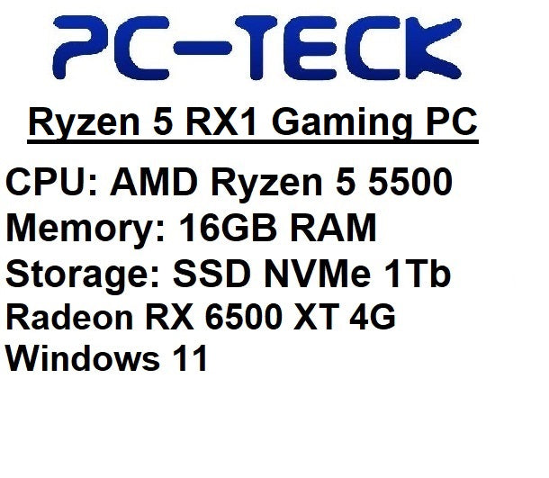 PC-TECK - RX1 Gaming PC