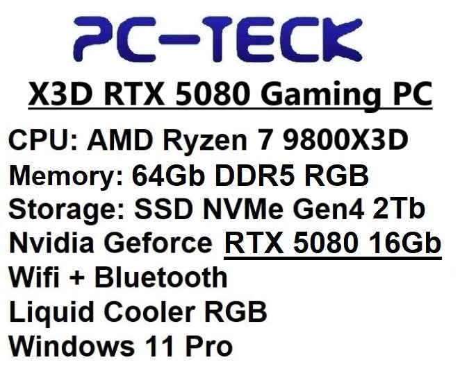 PC-TECK – PC de jeu Ryzen 9 RTX5