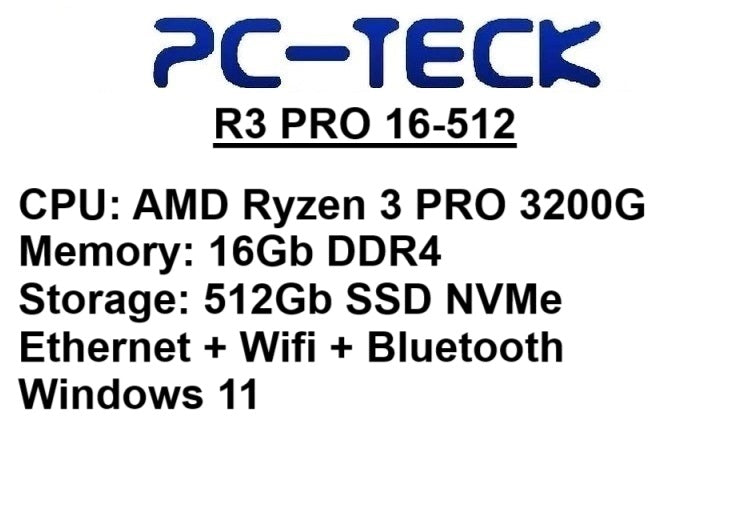 PC-TECK - R3 PRO 16-512 - Ordinateur de bureau