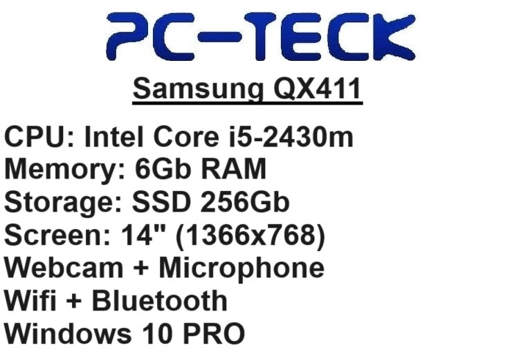 Samsung QX411 - Ordinateur portable remis à neuf