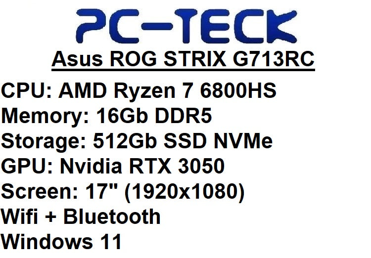 Asus ROG STRIX G713RC - Gaming Laptop