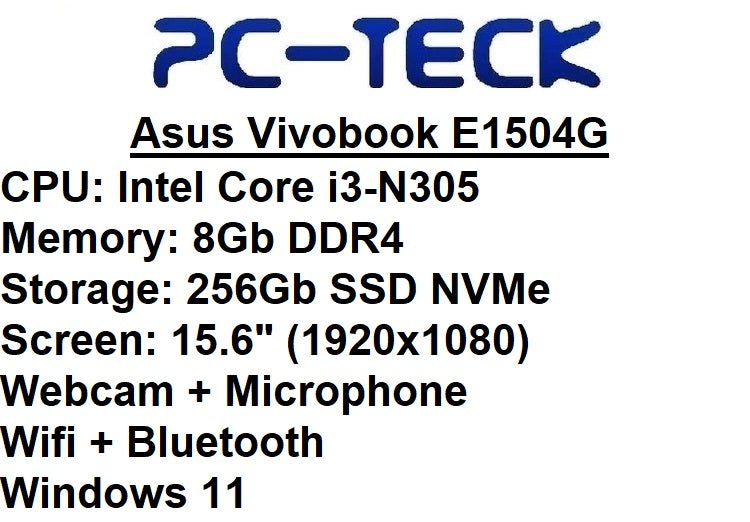 Asus Vivobok E1504G - Laptop